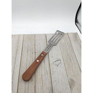 Stainless Steel Cake Brownie Spatula #1 Server Wood Handle 10"